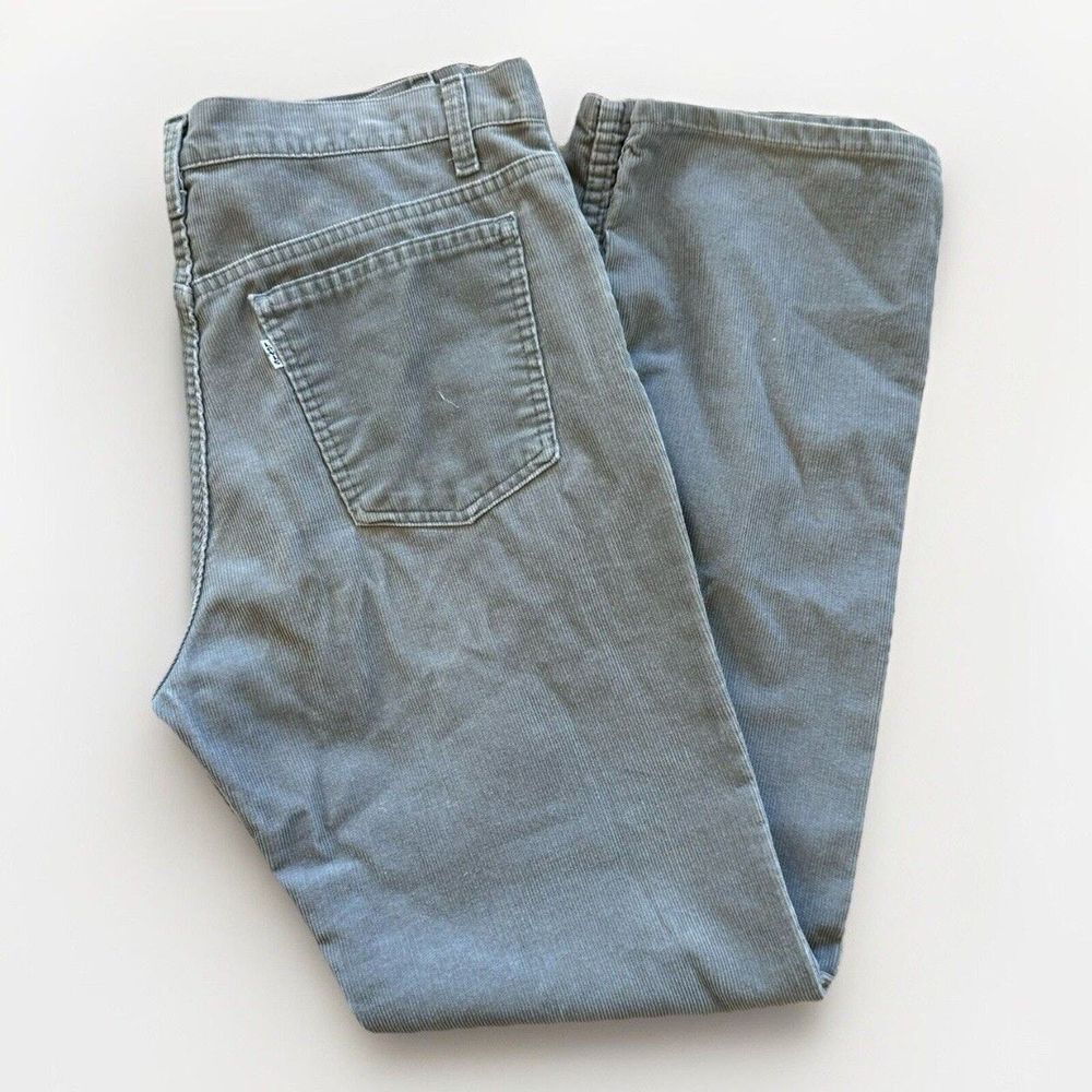 Vintage Levi's 515 Corduroy Jeans Mens 34 x‎ 33 Gray USA Made 90s Cords